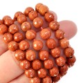 Jaspis czerwony kula fasetowana ok. 6,5mm