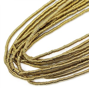 Hematyt jasne złoto talarek ok. 3x1mm