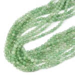 Awenturyn zielony kula fasetowana ok. 4mm