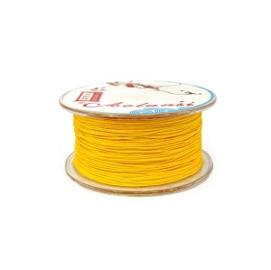 Sznurek do makramy żółty ok. 0,4mm [szpula ok. 60m]