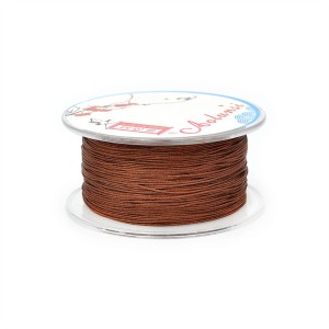 Sznurek do makramy brązowy ok. 0,4mm [szpula ok. 60m]