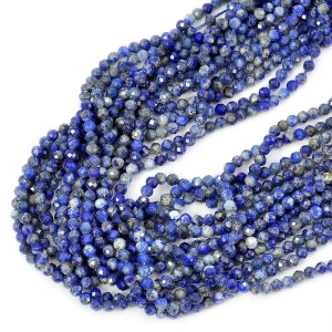Lapis Lazuli kula fasetowana ok. 3mm