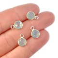 Chalcedon aqua ok. 10x7mm [zawieszka, srebro 925]