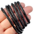 Onyks czarny talarek ok. 4x3mm