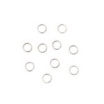 Ogniwka otwarte 3mm [srebrny, stal szlachetna], 10 sztuk 