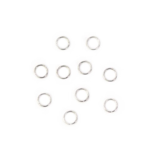 Ogniwka otwarte 4mm [srebrny, stal szlachetna], 10 sztuk