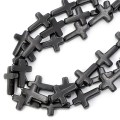 Howlit czarny krzyż ok. 24x18mm