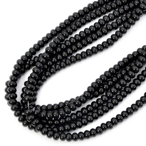 Black stone oponka gładka ok. 6x4mm 