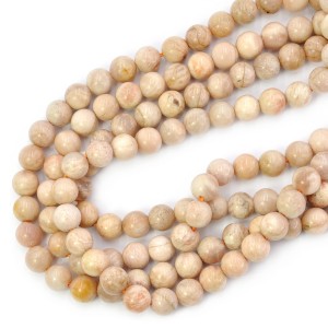 Kamień słoneczny jasny kula gładka ok. 8mm