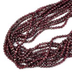 Granat kula fasetowana ok. 3,5mm