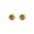 Stopery ok. 3x6mm [kolor złoty, stal szlachetna] 2szt.