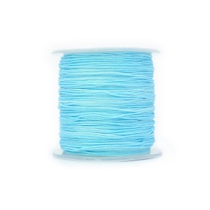 Sznurek do makramy błękitny ok. 0,8mm [szpula ok. 100m] 