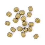 Budda matowy jasne złoto ok. 10x8,5x8,5mm [przekładka, hematyt]