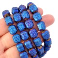 Hematyt niebieski budda matowa ok. 10x8,5x8,5mm