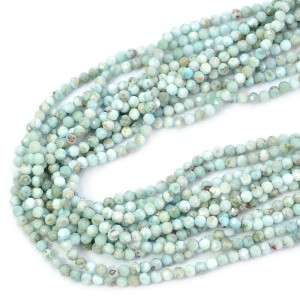 Larimar kula fasetowana ok. 3,5mm