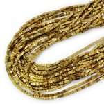 Hematyt złoty heishi ok. 2x1mm
