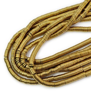 Hematyt złoty talarek ok. 6x1mm
