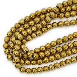 Hematyt jasne złoto kula gładka ok. 8mm