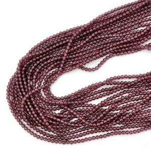 Granat kula gładka ok. 2,3mm 