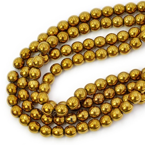Hematyt złoty kula gładka ok. 8mm