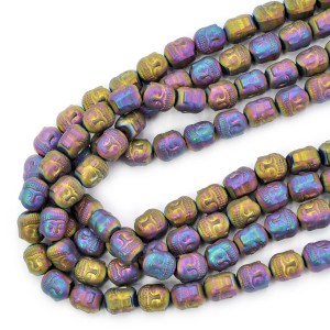 Hematyt wielokolorowy budda matowa ok. 10x8,5x7mm