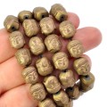 Hematyt jasny brąz budda matowa ok. 10x8,5x7mm