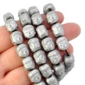 Hematyt srebrny budda matowa ok. 10x8,5x7mm