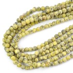 Jadeit żółty marmurek kula matowa ok. 6mm