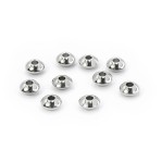 Dysk ufo srebrny ok. 6x3mm [przekładka, stal szlachetna] 10szt.