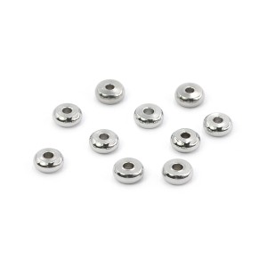 Dysk srebrny ok. 5x2mm [przekładka, stal szlachetna] 10szt. 