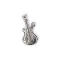 Gitara ok. 20x10mm [zawieszka, stal, kolor srebrny]