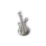Gitara ok. 20x10mm [zawieszka, stal, kolor srebrny]
