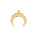 Półksiężyc ok. 14x13mm [zawieszka, stal, kolor złoty]