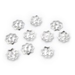 Nakładka ażurowa ok. 10mm [stal szlachetna, kolor srebrny] 