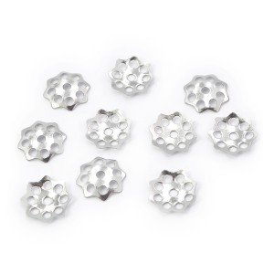 Nakładka ażurowa ok. 10mm [stal szlachetna, kolor srebrny] 