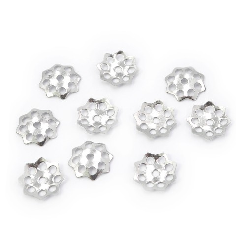 Nakładka ażurowa ok. 10mm [stal szlachetna, kolor srebrny]