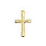 Krzyż ok. 21x12mm [zawieszka, stal, kolor złoty] 