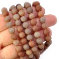 Awenturyn brązowy kula matowa ok. 6mm