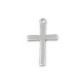 Krzyż ok. 21x12mm [zawieszka, stal, kolor srebrny]