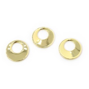 Okrąg ok. 12mm [zawieszka, stal, kolor złoty] 