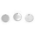 Blaszka okrągła ok. 13mm [zawieszka, stal, kolor srebrny]