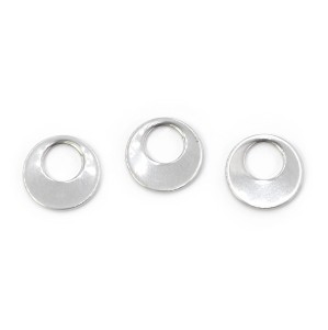 Okrąg ok. 12mm [zawieszka, stal, kolor srebrny] 