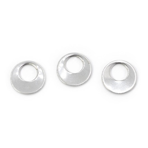 Okrąg ok. 12mm [zawieszka, stal, kolor srebrny]