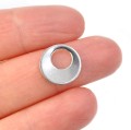 Okrąg ok. 12mm [zawieszka, stal, kolor srebrny]