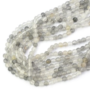 Kwarc szary kula gładka ok. 4mm 