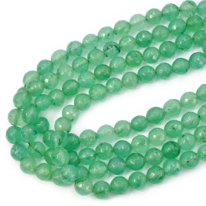 Jadeit awenturynowy kula fasetowana ok. 8mm
