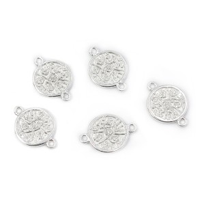 Rozeta ok. 15x10mm [łącznik, srebro 925]