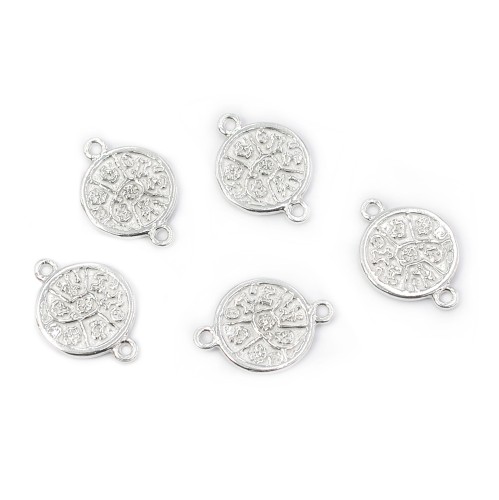 Rozeta ok. 15x10mm [łącznik, srebro 925]