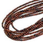 Obsydian brązowy kula gładka ok. 4,5mm