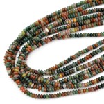 Agat indyjski oponka gładka ok. 4,5x2mm
